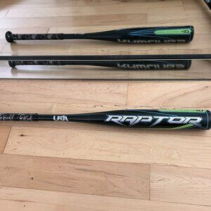 Rawlings Raptor Youth USA Baseball Approved Bat 29 in -10 Drop 2 1/4" Barrel